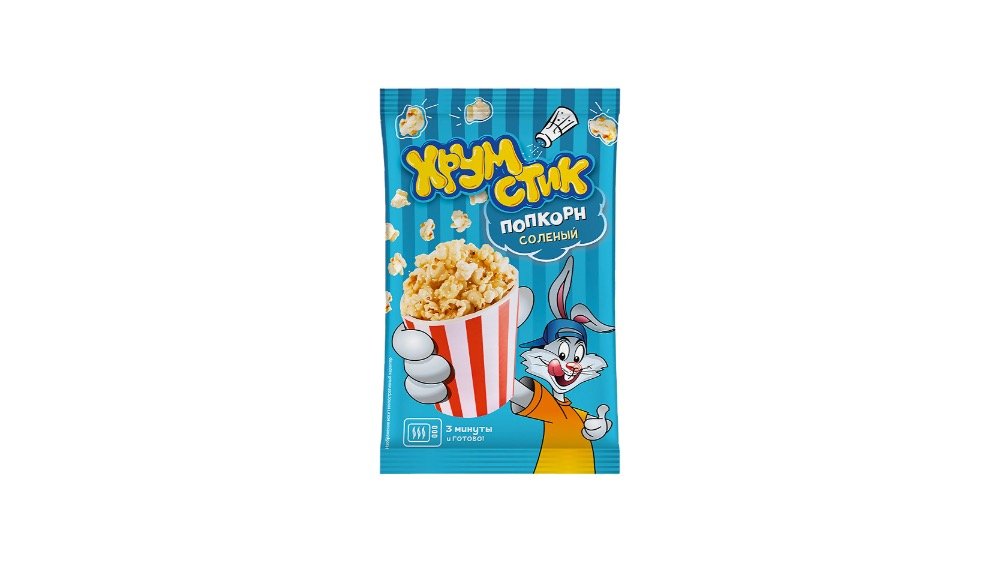 ხრუმსტიკ попкорн with salt (80 გ)