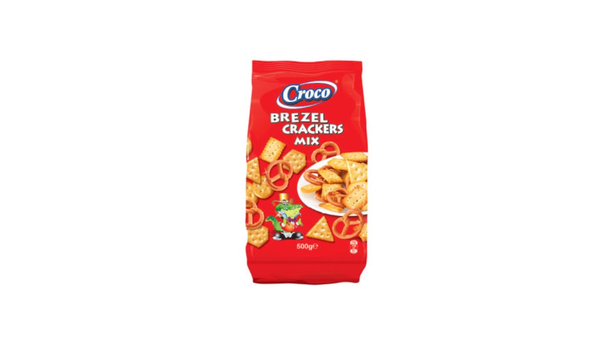 კროკო box mix of crackers and pretzels (500 g)