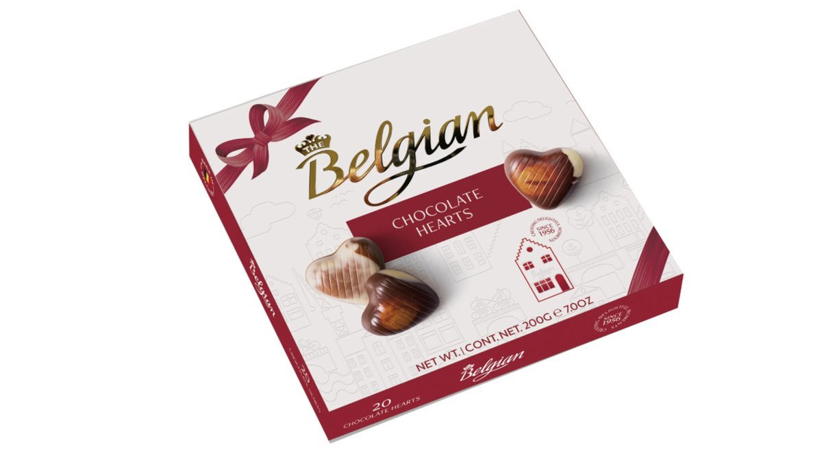 Chocolate Belgian Hearts (65 g)