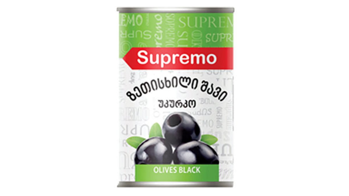 Olive Black Olives Supremo Black (425 gr)
