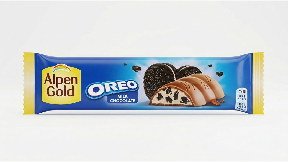 ალპენ გოლდი Chocolate Oreo Chocolate with vanilla and biscuit (37 გრ)