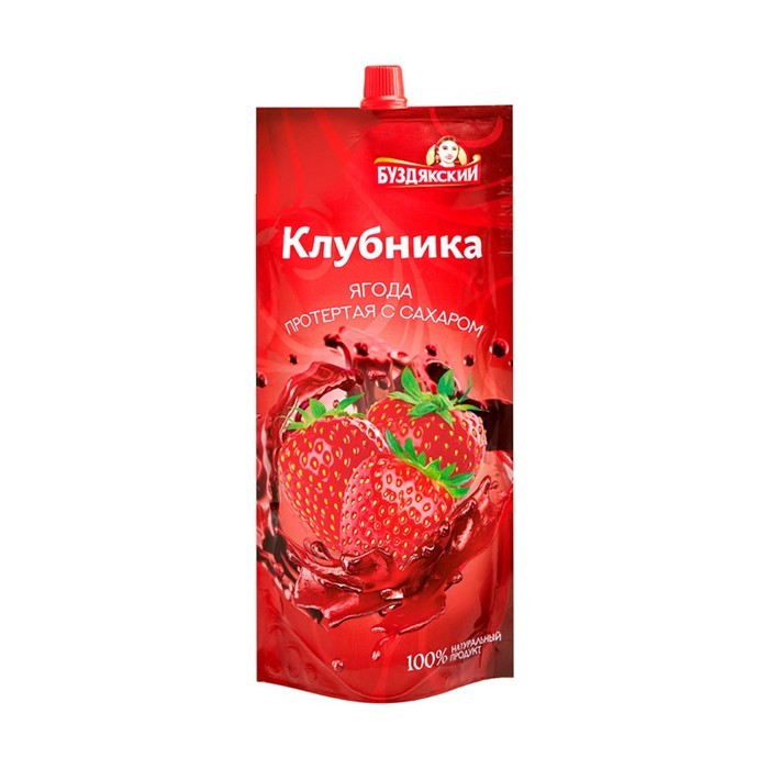 ბუზდიაკსკი Fruit Jam მარწყვის/მოცვის/ჟოლოსი (280 გ)