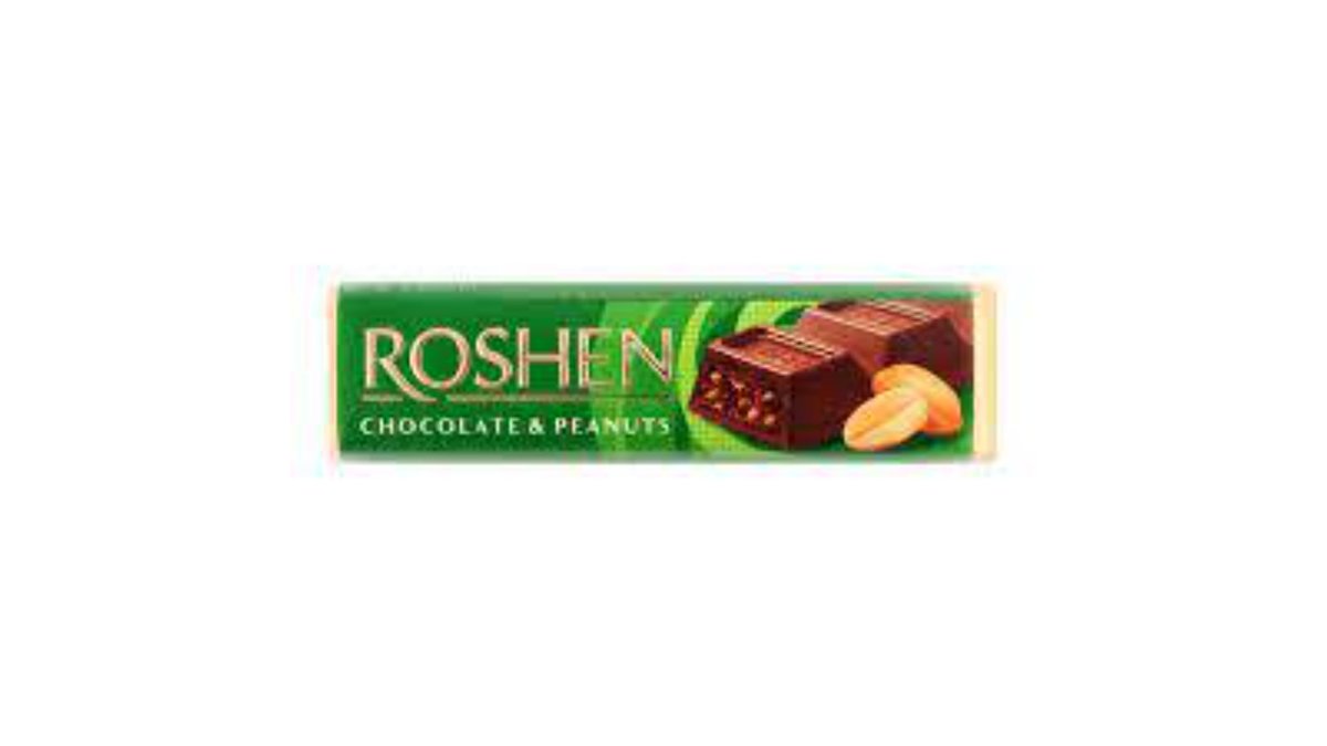Roshen Chocolate milk chocolate peanut filling (38 g)
