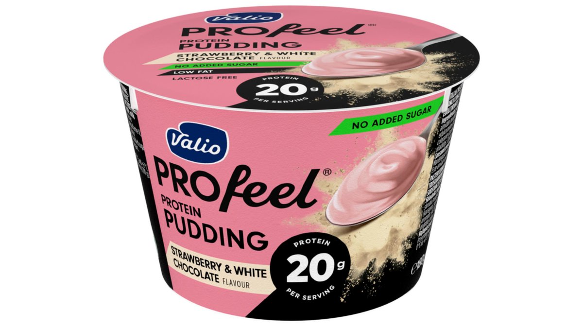 Valio Protein Pudding chocolate and strawberry flavor (180 g)