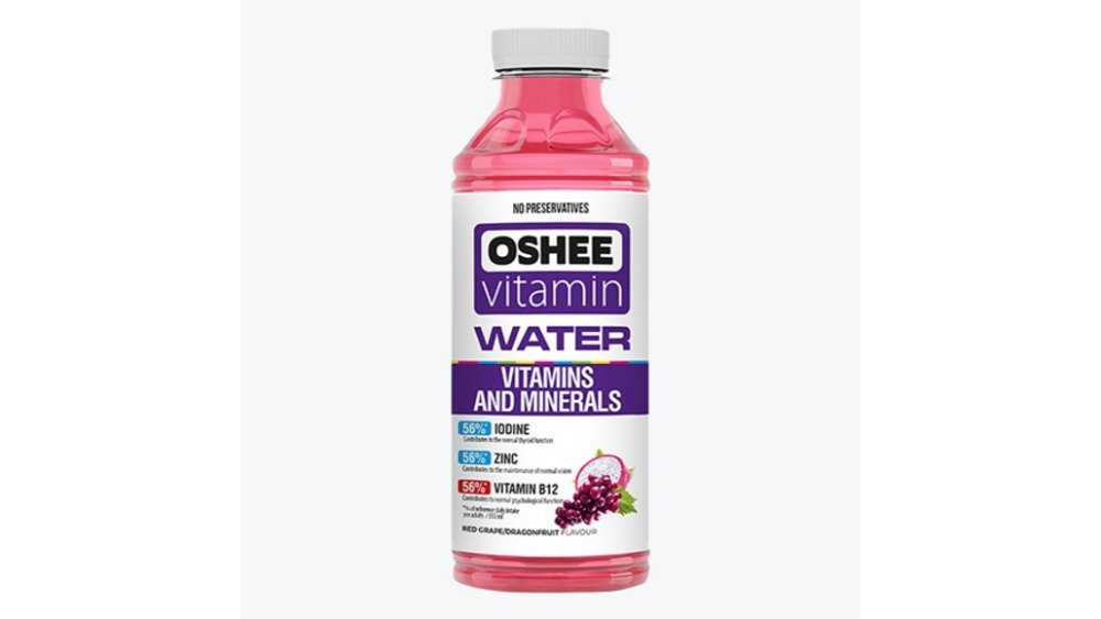 Oshee Негазированная вода dragon fruit and red grape (555 ml)
