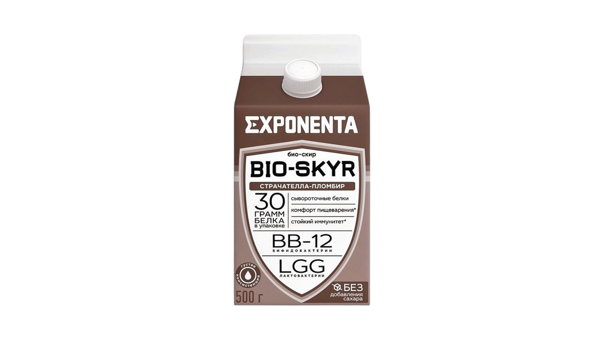 EXPONENTA Йогурт Stracciatella-Plombir (500 g)