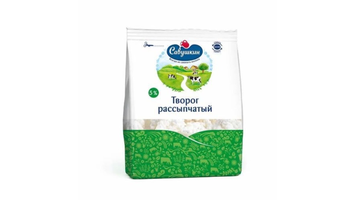Savushkin Cottage Cheese 5% (350 გრ)