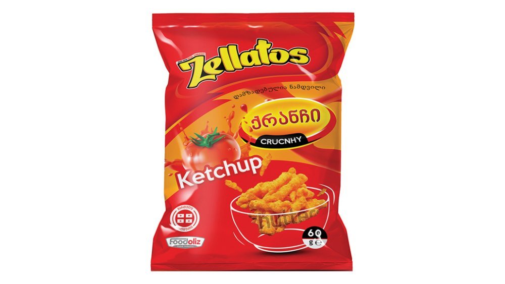 Zelatos ჩიპსი ketchup (60 g)