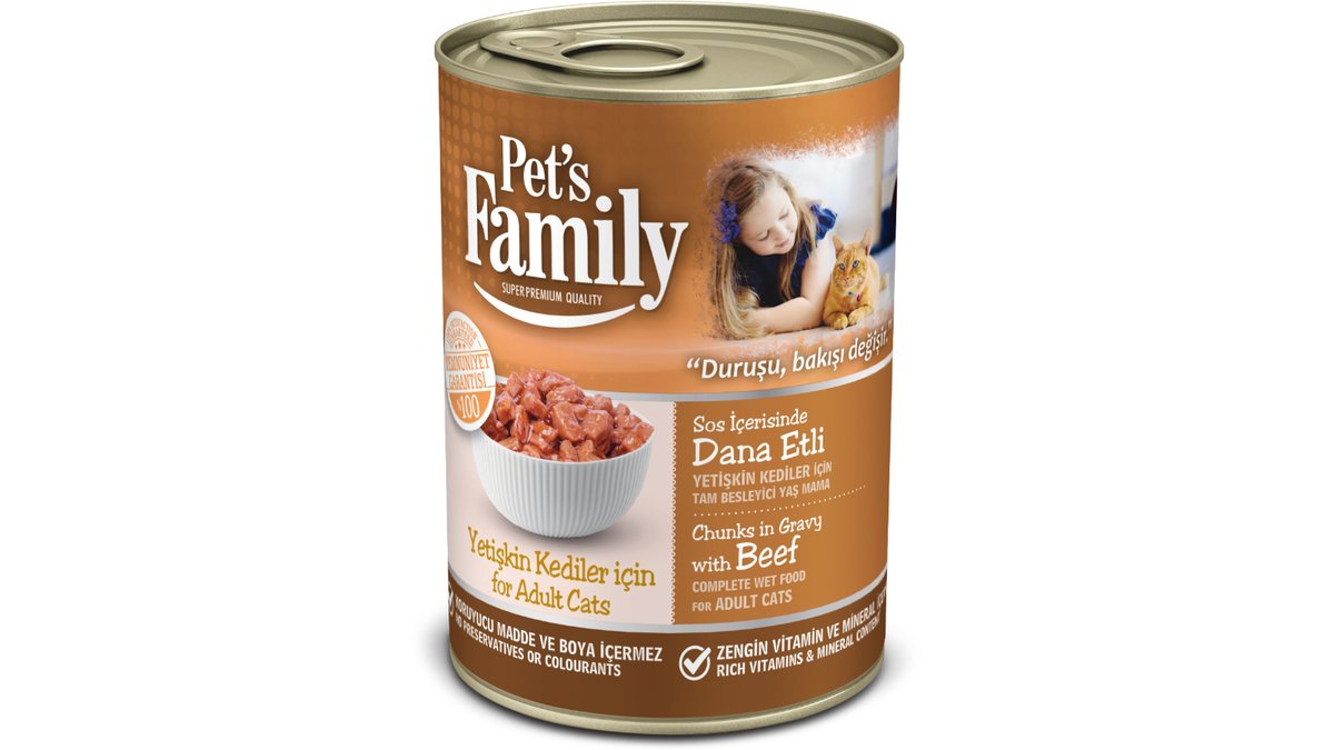 PetsFamily ცხოველების საკვები beef (400 g)
