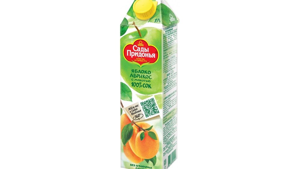 Pridonya's Gardens Juice Apples and Apricot (1 l)