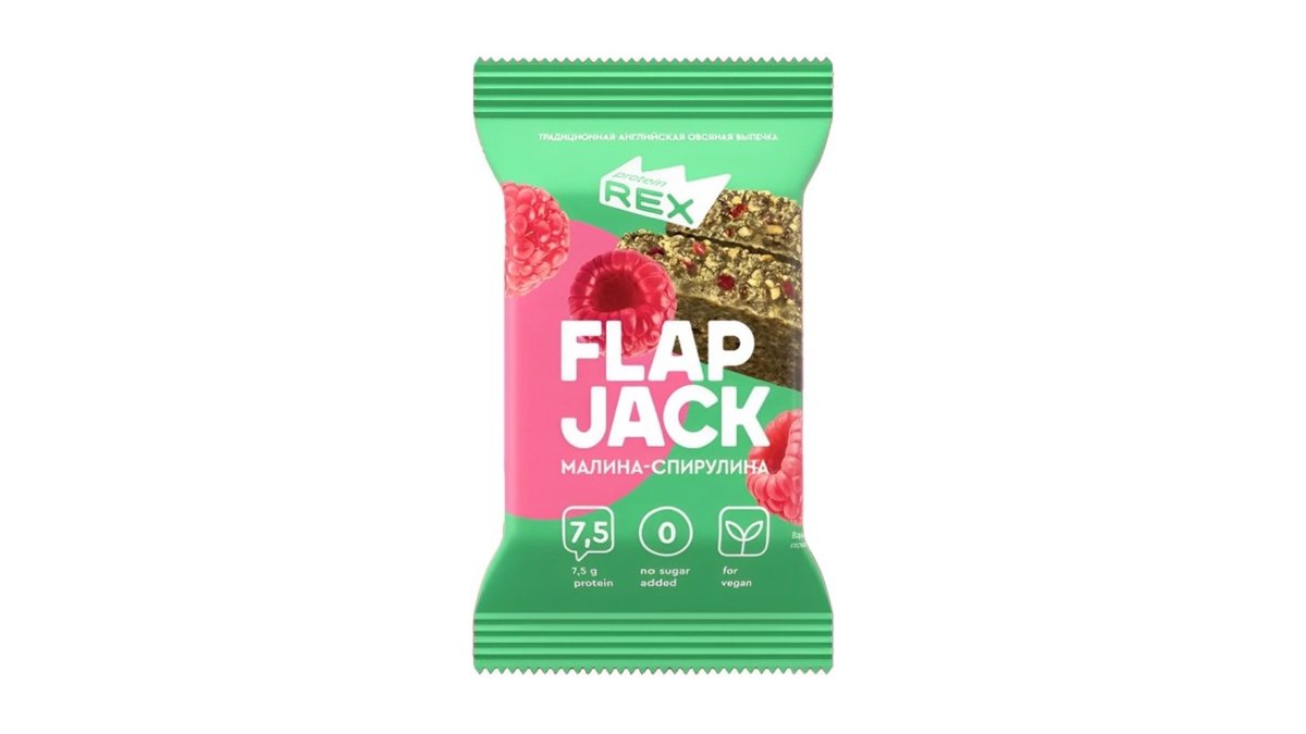 FlapJack Oatmeal Biscuits raspberry-spirulina (60 g)