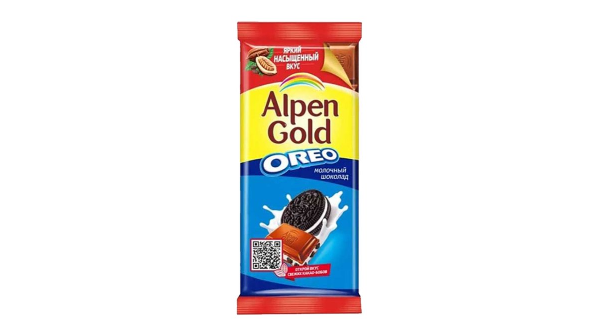 Alpen Gold Chocolate milky Oreo with vanilla and biscuits