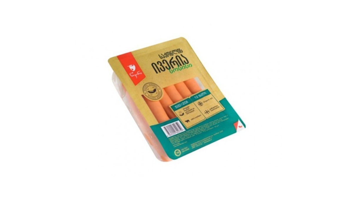 Nikora sausage with beef Iveria (500 გრ)