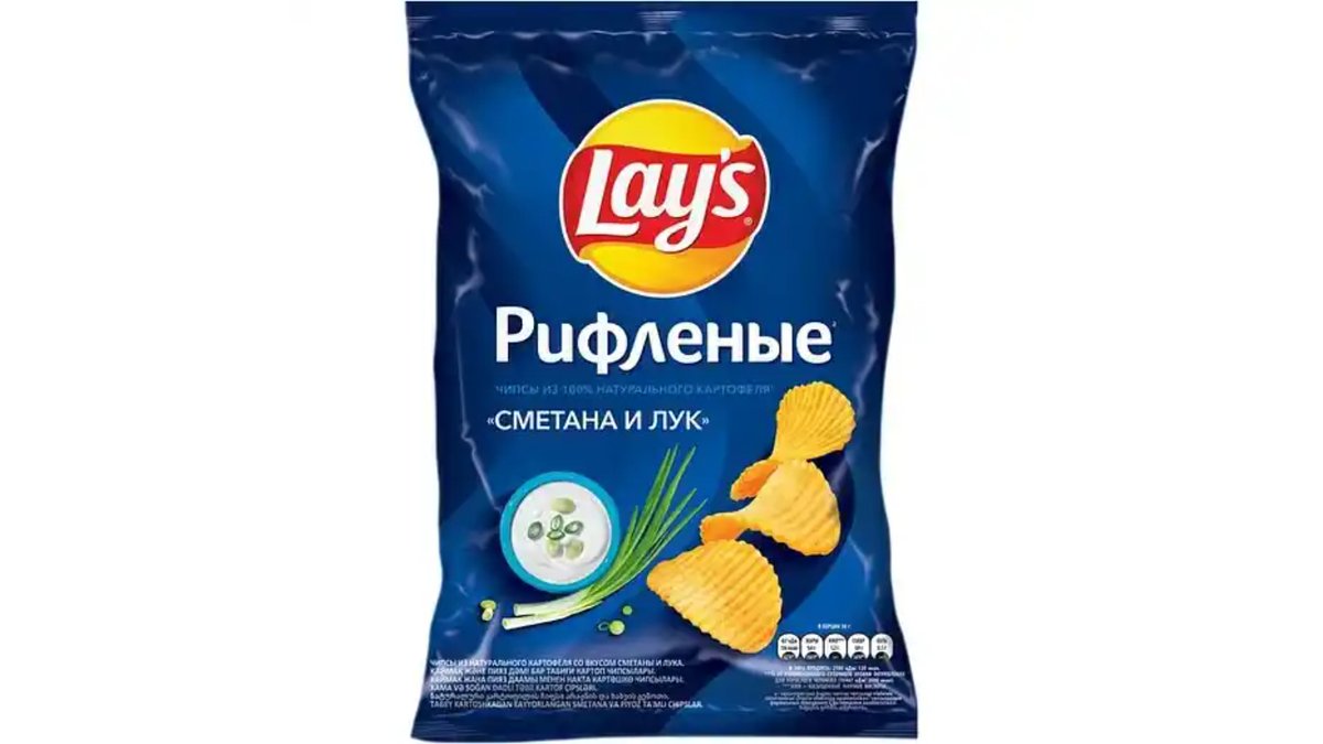 Lace чипсы sour cream and onion