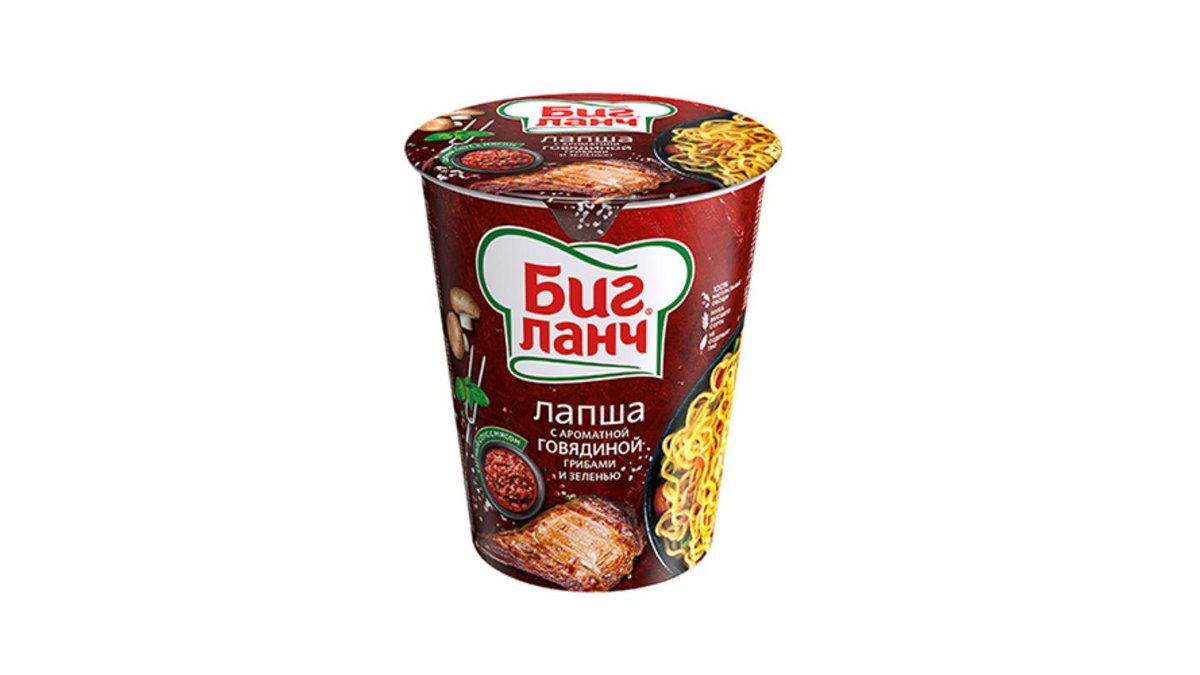 Лапша с говядиной и грибами (65 g)