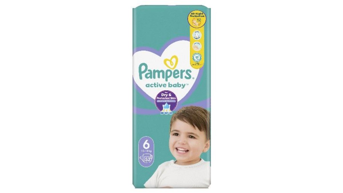 Pampers Diapers Active Baby (52 pcs)