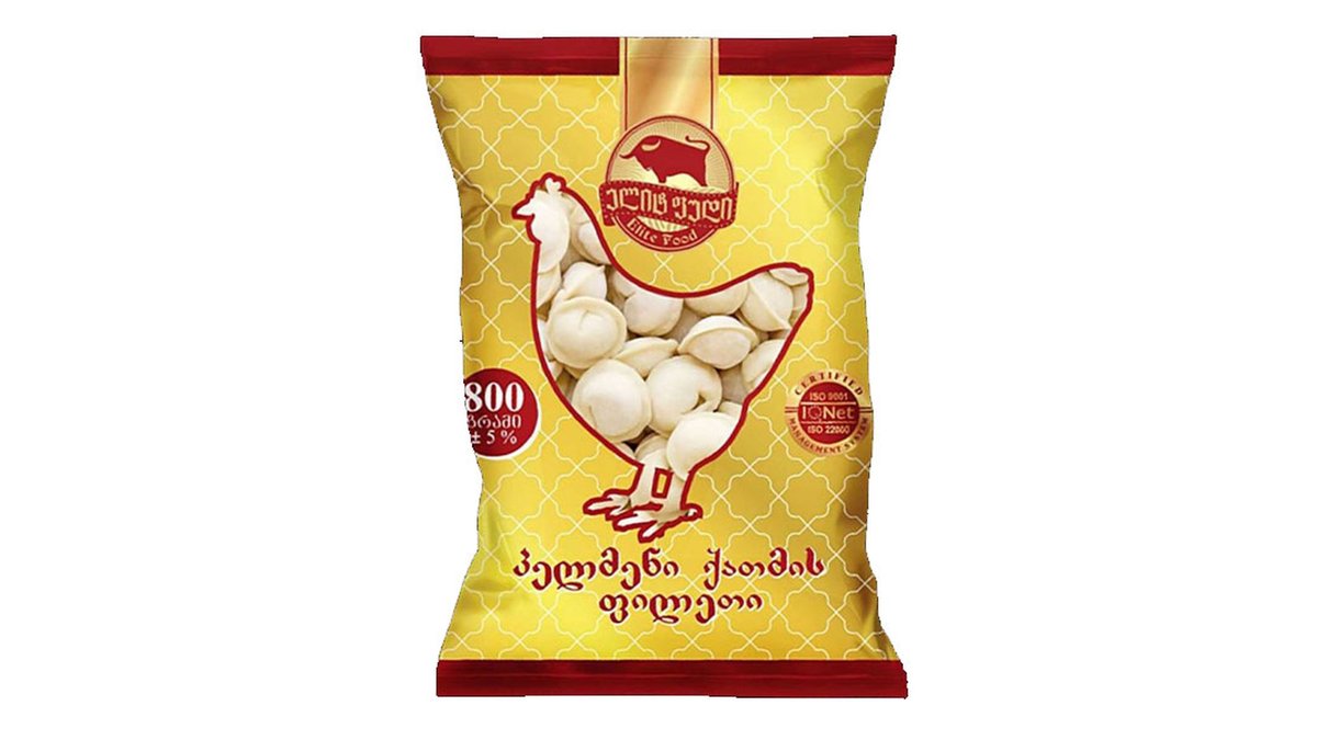 ელიტ ფუდი pelmeni ქათმის (800 გრ)