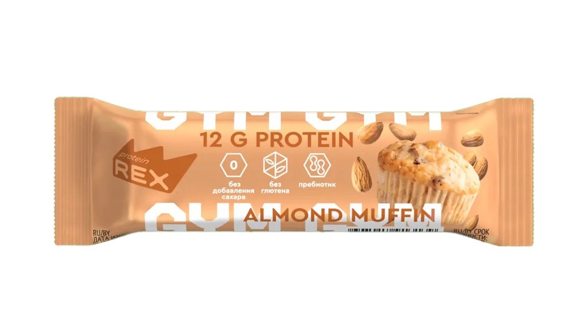 Mr. Protein პროტეინის ბარათი GYM-GYM Almond Muffin (35 g)